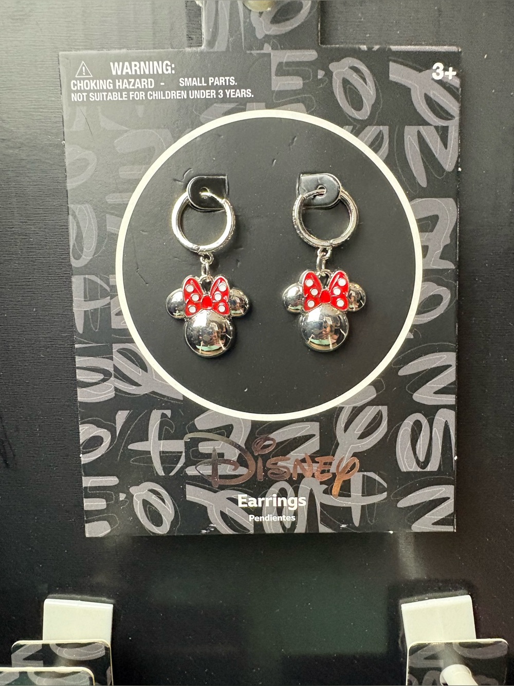 NWT Disney Silver Dangle Minnie Character Earrings - Picture 3 of 6